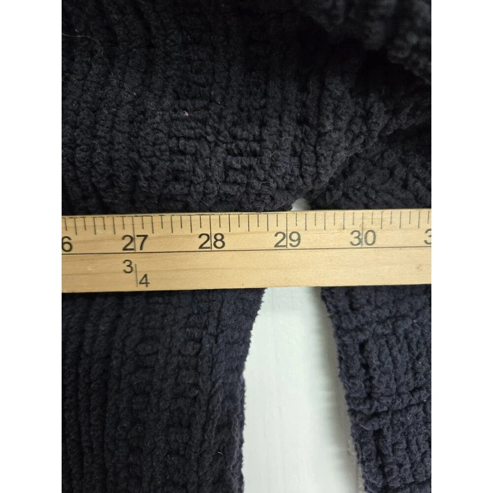 Free People Sweater Womens L Be Yours Pullover Black Cowl Neck Cropped Boxy